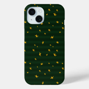 Weihnachtsgrün Gelbe Streifen Stern Weihnachten Case-Mate iPhone Hülle