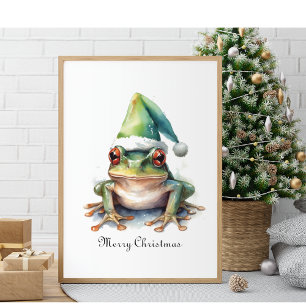 Weihnachtsgrün, kundenspezifisch poster