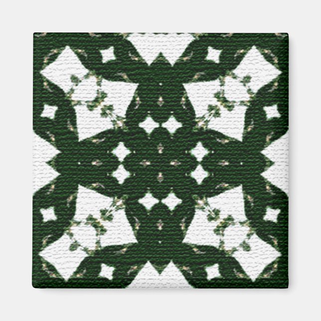 Weihnachtsgrün Magnet (Vorne)