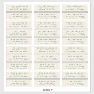 Weihnachtsgrün ombre individuelle Adresse Aufkleber