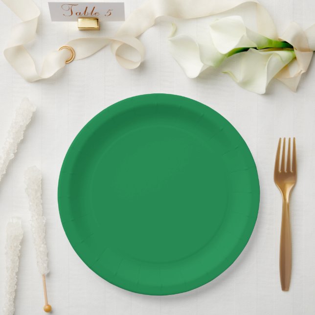 Weihnachtsgrün Pappteller (Hochzeit)