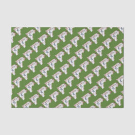 Weihnachtsgrün-Pin-Hirschgespinst Seidenpapier