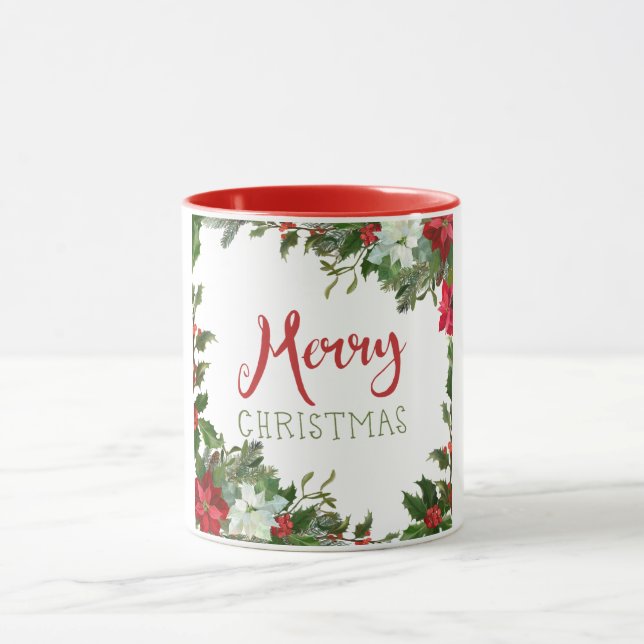 Weihnachtsgrün Tasse (Zentrum)