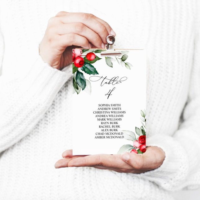 Weihnachtsgrün Tischnummer 4 Sitzplan (Von Creator hochgeladen)