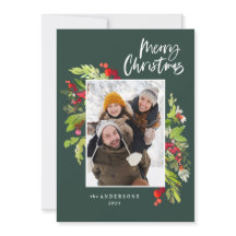 Weihnachtsgrün Traditionelles rustikales Foto