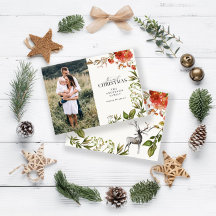 Weihnachtsgrün und Rot Foto