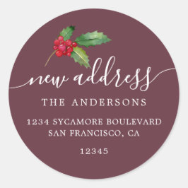 Weihnachtsgrün Wir haben das neue Adressetikett ve Runder Aufkleber