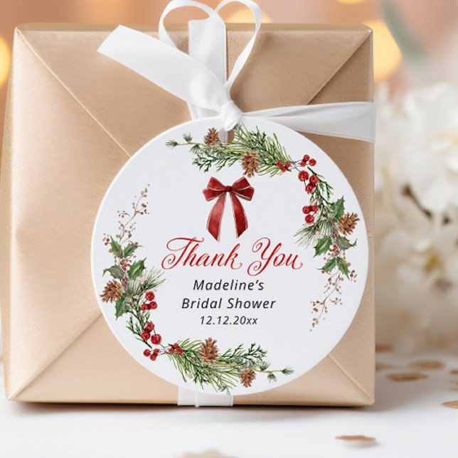 Weihnachtsgrüne Brautparty  Geschenkanhänger (Von Creator hochgeladen)