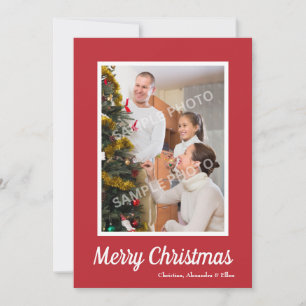 Weihnachtsgruß Anpassbares Foto Feiertagskarte