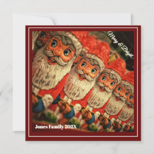Weihnachtsgruß für individuellen Schokoladen-Weihn Feiertagskarte