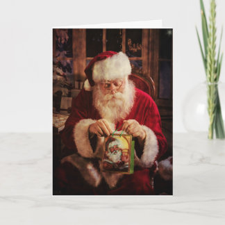 Weihnachtsgruß-Karte mit Sankt Feiertagskarte