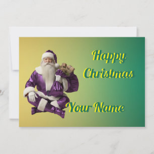 Weihnachtsgruß mit schöner Party Feiertagskarte