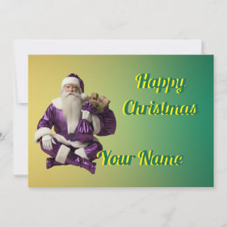 Weihnachtsgruß mit schöner Party Feiertagskarte