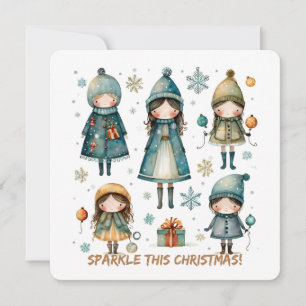 Weihnachtsgruß-Postkarte Feiertagskarte