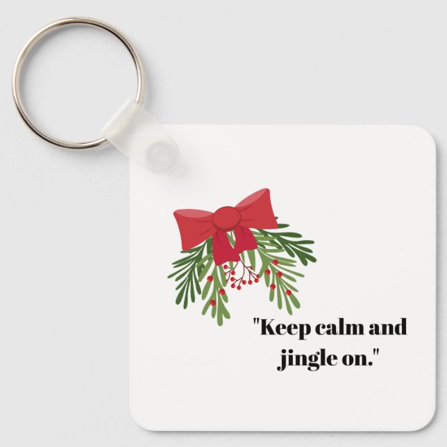 Weihnachtsgruß Schlüsselanhänger (Vorderseite)