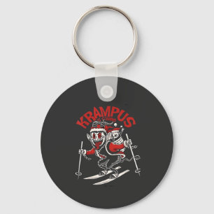 Weihnachtsgruß vom Krampus Weihnachts Teufel Schlüsselanhänger