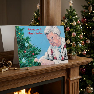 Weihnachtsgruß von OMA Handbemalt Karte