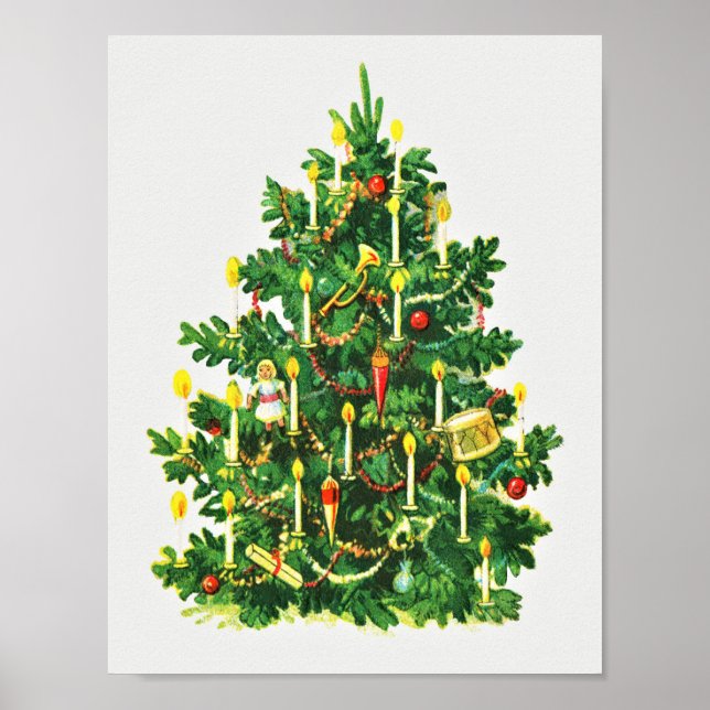 Weihnachtsgrüße (1921) Vintage Kunst Poster (Vorne)