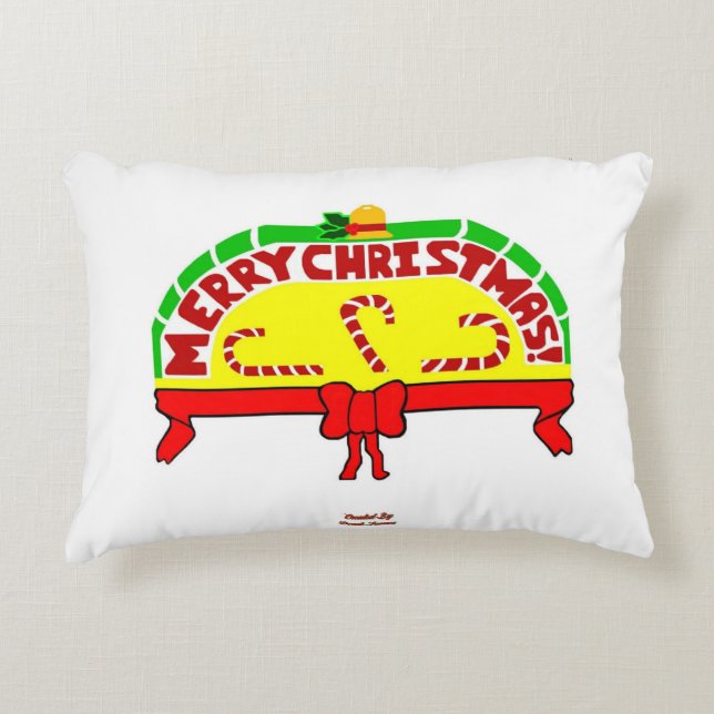 Weihnachtsgrüße Accent Pillow Dekokissen (Vorderseite)