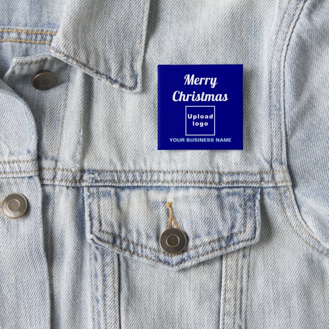 Weihnachtsgrüße am blauen Platz Button (Beispiel)