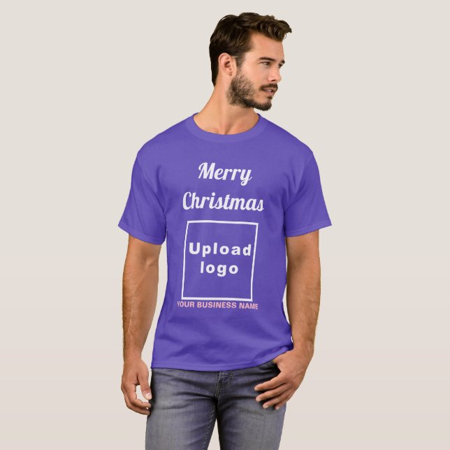 Weihnachtsgrüße am Lila T - Shirt (Vorne ganz)