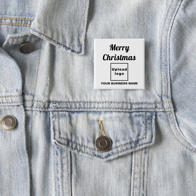 Weihnachtsgrüße am weißen Platz Button (Beispiel)
