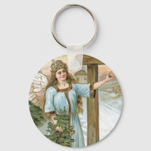 Weihnachtsgrüße Angel Schlüsselanhänger