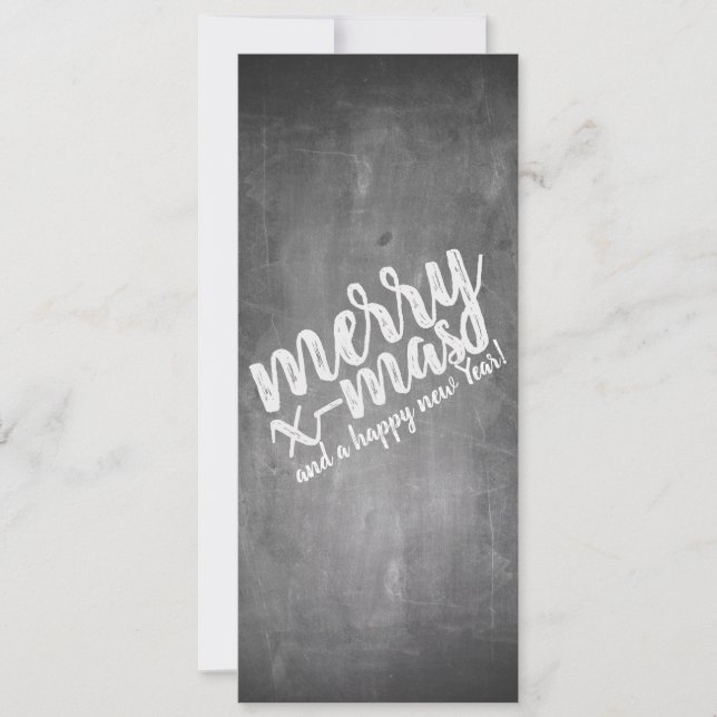 Weihnachtsgrüße auf dem Chalk Board (Vorderseite)