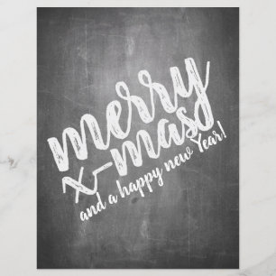 Weihnachtsgrüße auf dem Chalk Board