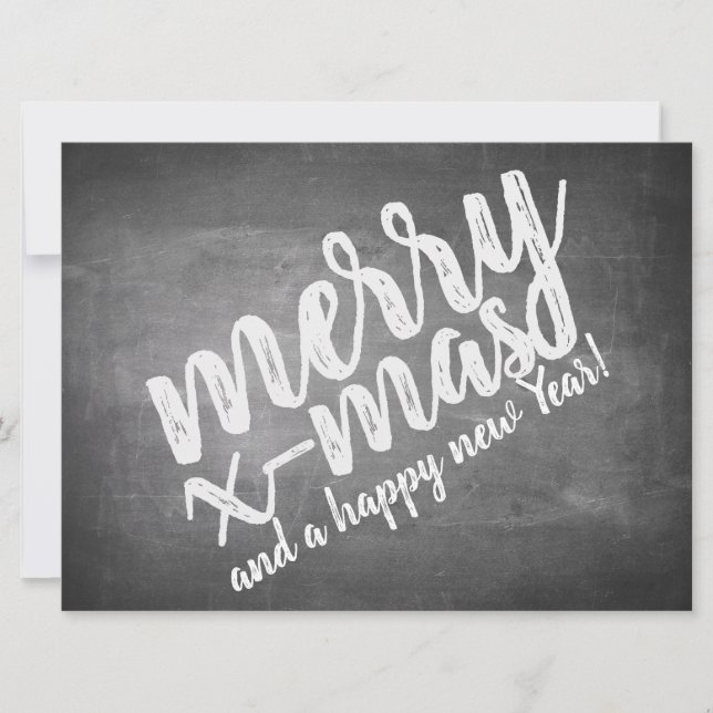 Weihnachtsgrüße auf dem Chalk Board (Vorderseite)