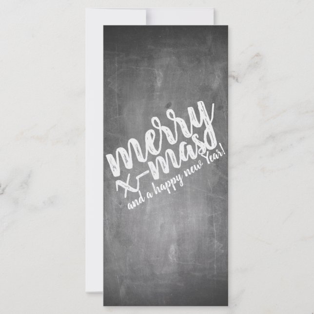 Weihnachtsgrüße auf dem Chalk Board (Vorderseite)