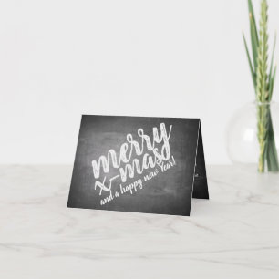 Weihnachtsgrüße auf dem Chalk Board Karte
