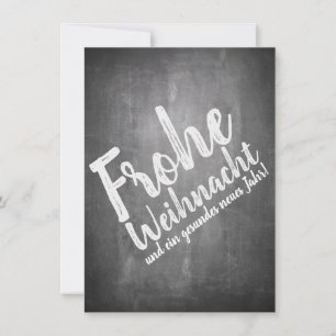 Weihnachtsgrüße auf der Kreidetafel