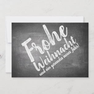 Weihnachtsgrüße auf der Kreidetafel