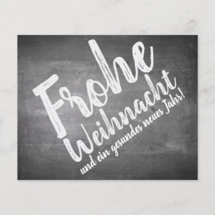 Weihnachtsgrüße auf der Kreidetafel