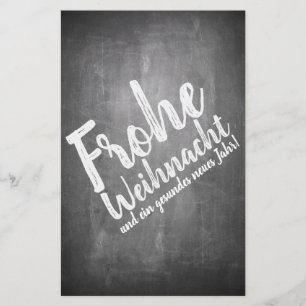 Weihnachtsgrüße auf der Kreidetafel