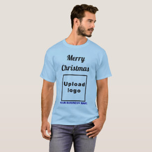 Weihnachtsgrüße auf Light Blue T - Shirt
