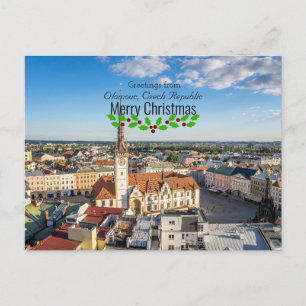 Weihnachtsgrüße aus Olmütz, Tschechien Postkarte