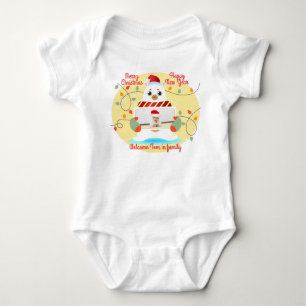 Weihnachtsgrüße Baby Strampler