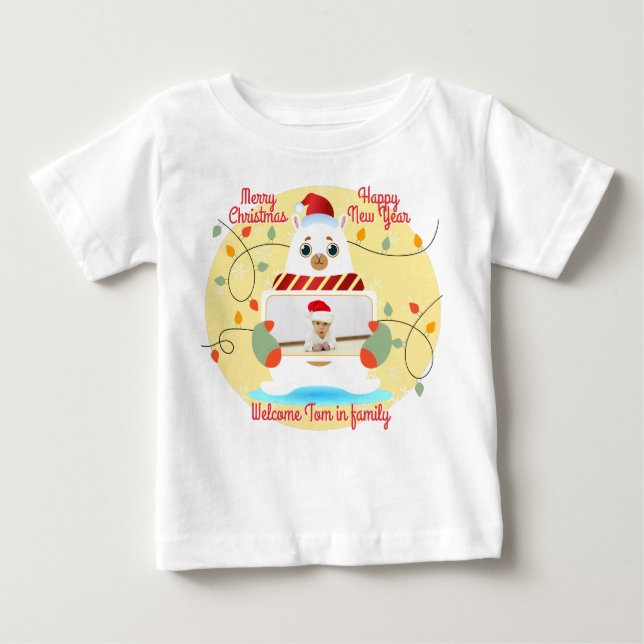 Weihnachtsgrüße Baby T-shirt (Vorderseite)