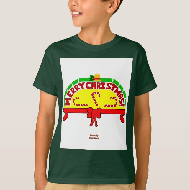 Weihnachtsgrüße Boys Deep Forest Basic T Shirt (Vorderseite)