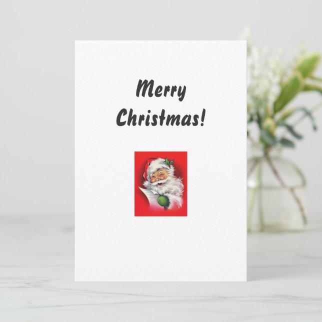 Weihnachtsgrüße Dankeskarte (Stehend Vorderseite)
