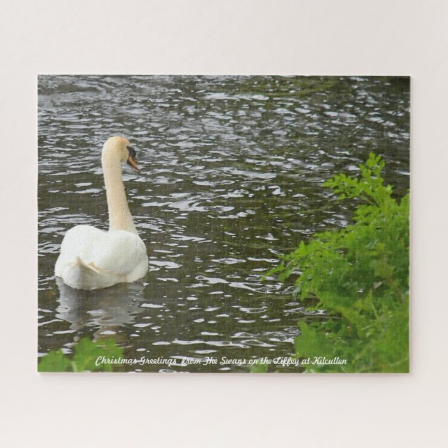 Weihnachtsgrüße Die Schwäne in Kilcullen Puzzle (Horizontal)