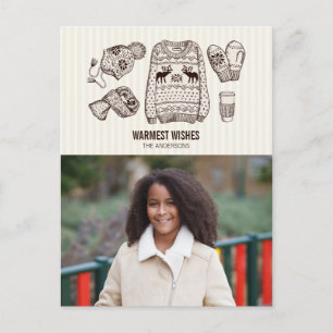 Weihnachtsgrüße Essentials Foto-Postkarte Feiertagspostkarte