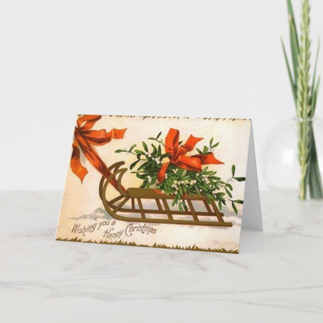 Weihnachtsgrüße Feiertagskarte (Vorderseite)