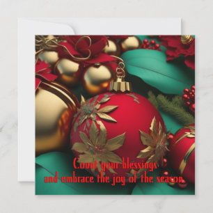 Weihnachtsgrüße Feiertagskarte
