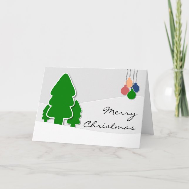 Weihnachtsgrüße Feiertagskarte (Vorderseite)