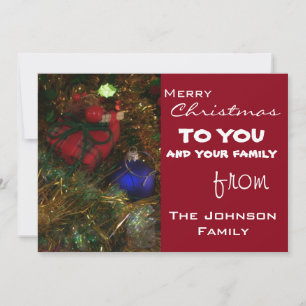 Weihnachtsgrüße Feiertagskarte