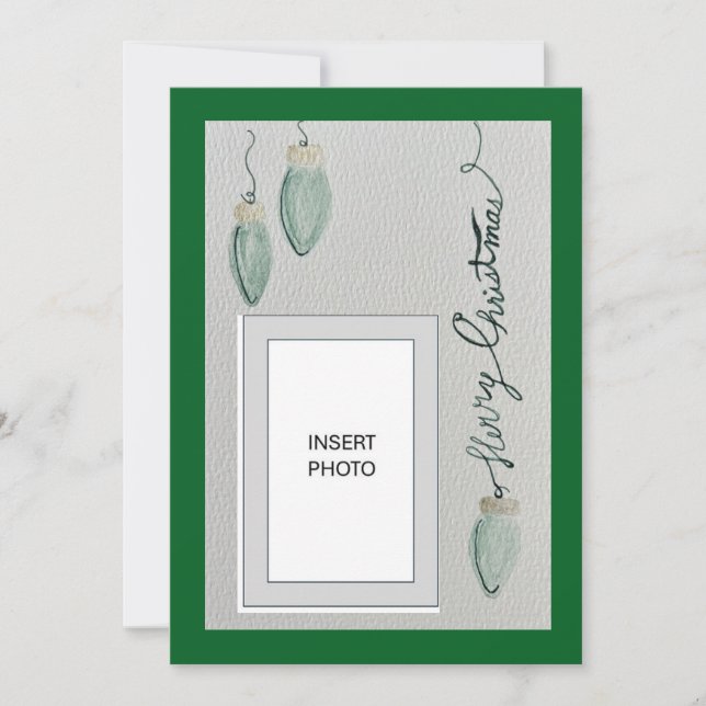 Weihnachtsgrüße Feiertagskarte (Vorderseite)