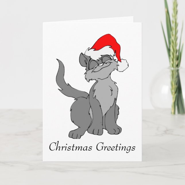 Weihnachtsgrüße Feiertagskarte (Vorderseite)